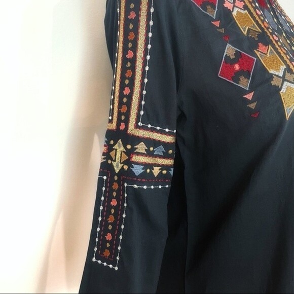 L’AGENCE | Embroidered Tunic 3/4 Sleeve Top XS NWT - Picture 8 of 10